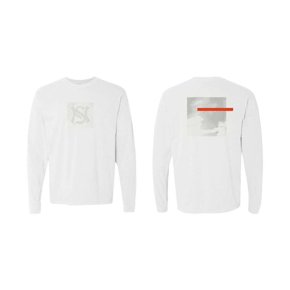 Flag White Longsleeve Front and Back