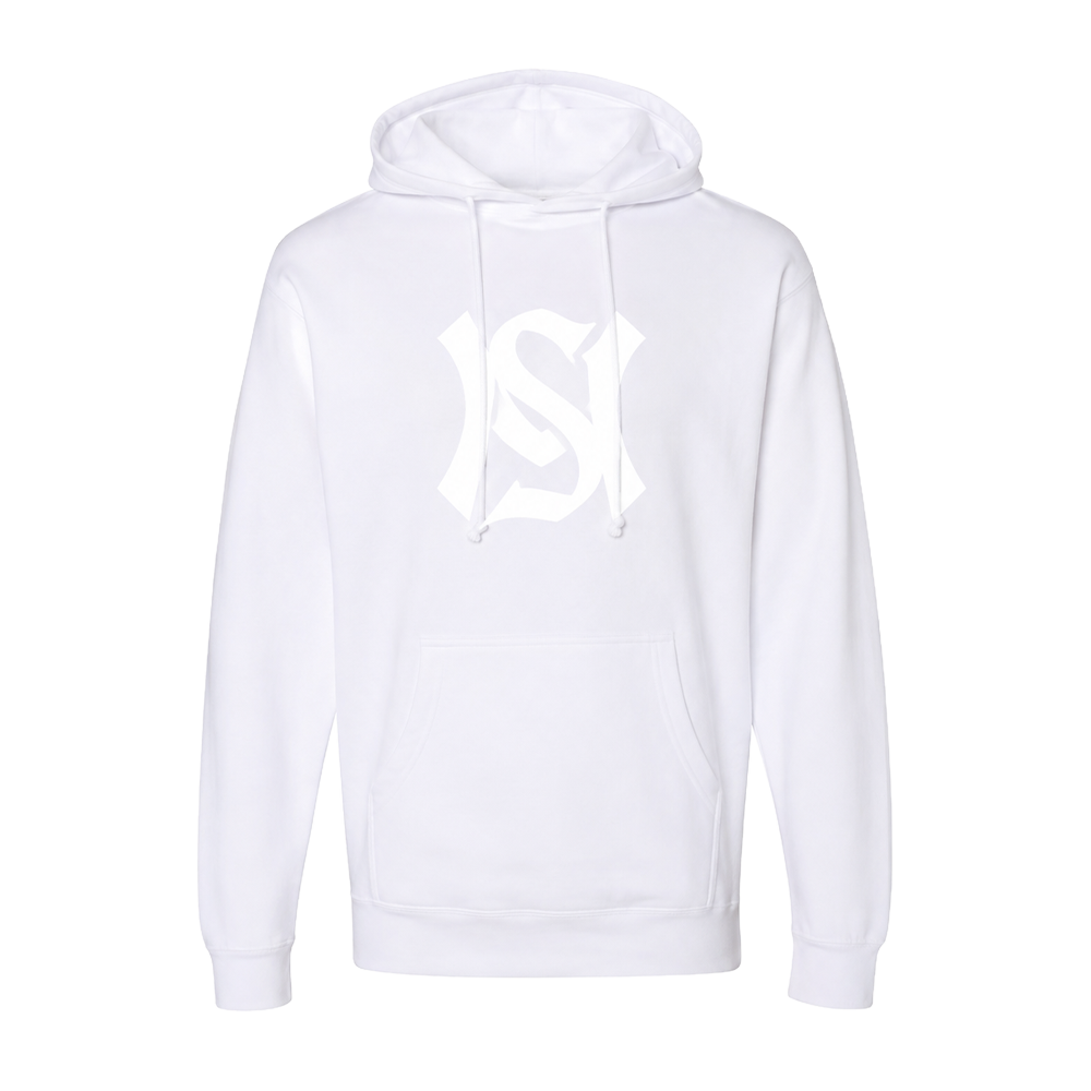 NS Logo White Hoodie